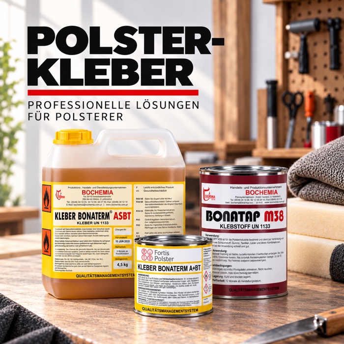 Polsterkleber Bonaterm ASBT, Bonatap M38 und Bonaterm A+BT - mobil