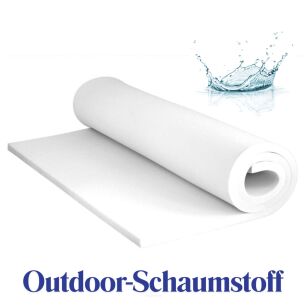 Outdoor-Polsterschaumstoff - schnelltrocknend 100 x 200 x 8cm