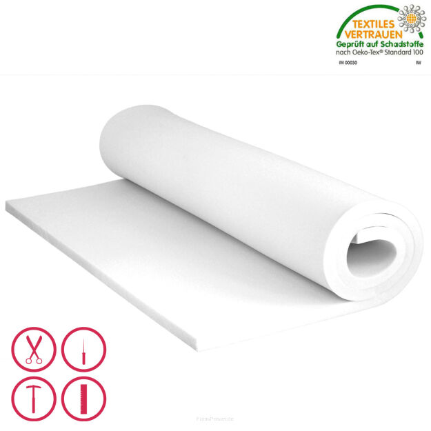 Kaltschaum HR40/37 – Zuschnitt nach Maß | 1–15 cm | max. 100×200 cm