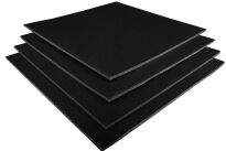 Schalldämmschaum Selbstklebend  50x50cm Nicht Brennbar 4 Stück. - 2
