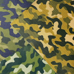 Polsterstoff Polyester Wasserfest mit Motiv "CAMO"
